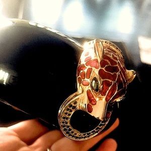 Mawi “Muthafaka” inscribed Panther Head cuff